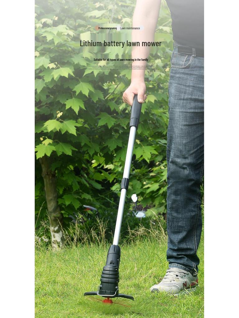 Rechargeable Handheld Electric Lawn Mower & Garden Trimmer