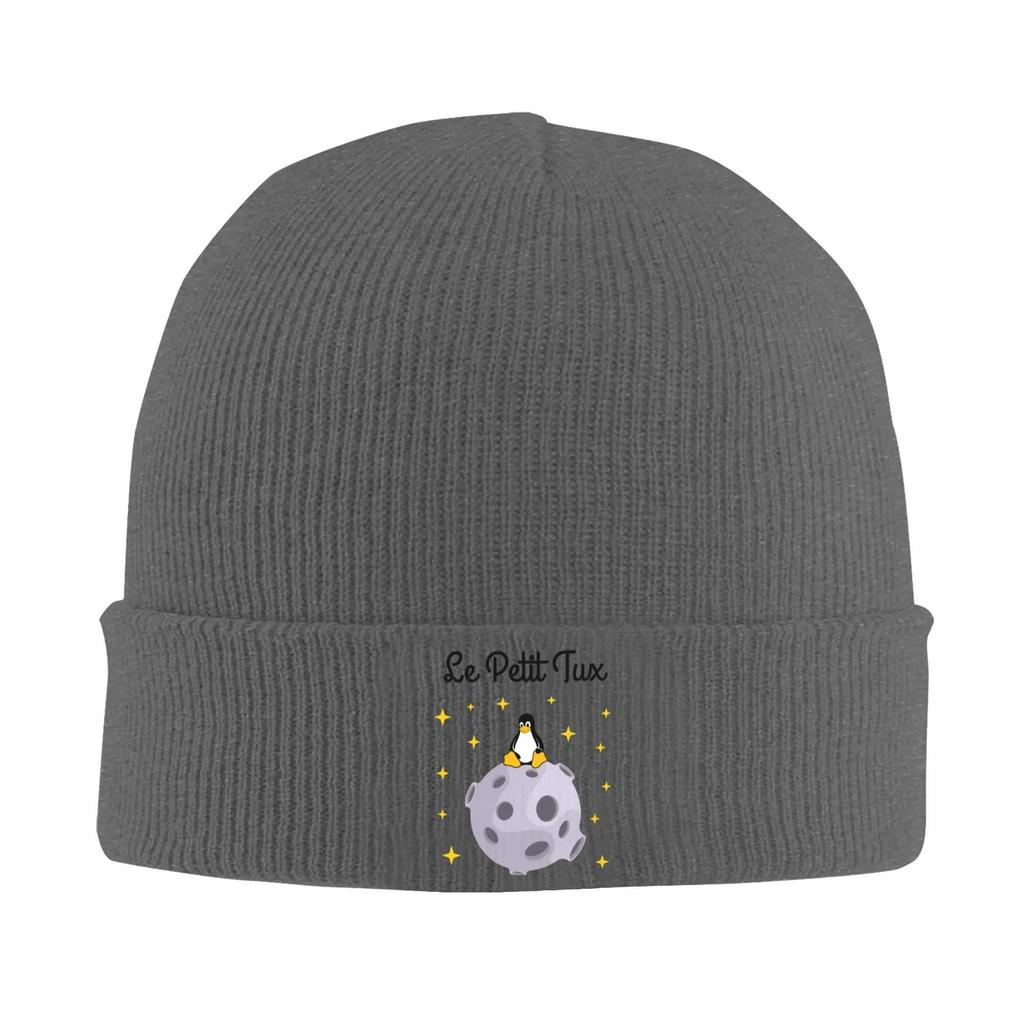 Linux Tux Mascot Knitted Hat Beanie Autumn Winter Hats Warm Acrylic Fashion Le Petit Penguin Caps Unisex Women Gift
