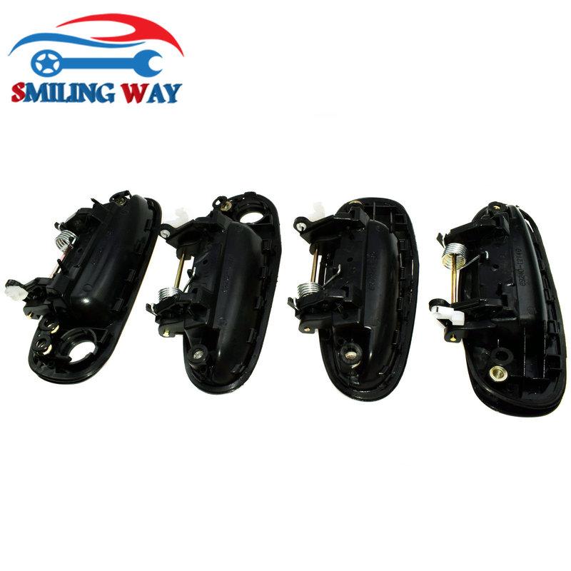 4/ 8/ 9 Pcs Car Outside or Ide Door Handle Front Rear Left Right or W./ Door Lock For Toyota Corolla 1993 1994 1995 1996 1997