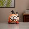 Halloween Pumpkin Decorations Resin Pumpkin Figurines Table Centerpieces for Outdoor Indoor Fairy Garden Decorations