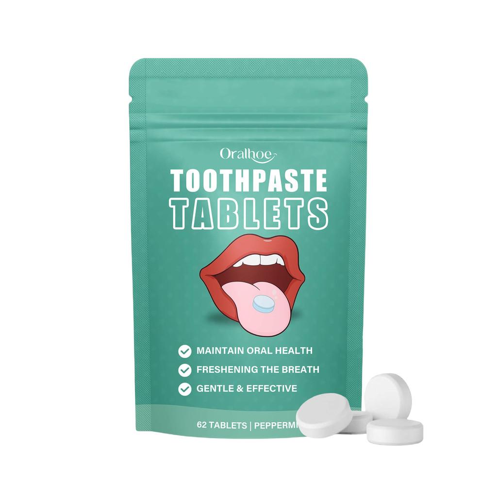 Refreshing Oralhoe Toothpaste Tablets For Effective Stain Removal And Long Lasting Freshness
