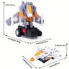 2 In 1 Transformed Tank Robot Toy with Music & Lights Electric Universal Driving Car Fighter Birthday Halloween Gift for Boys