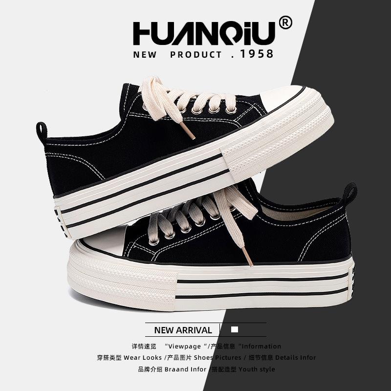 Global Platform Canvas Shoes Women's Shoes ZHQ-HQ079 New Summer Breathable Mesh White Shoes Versatile Board Shoes Women