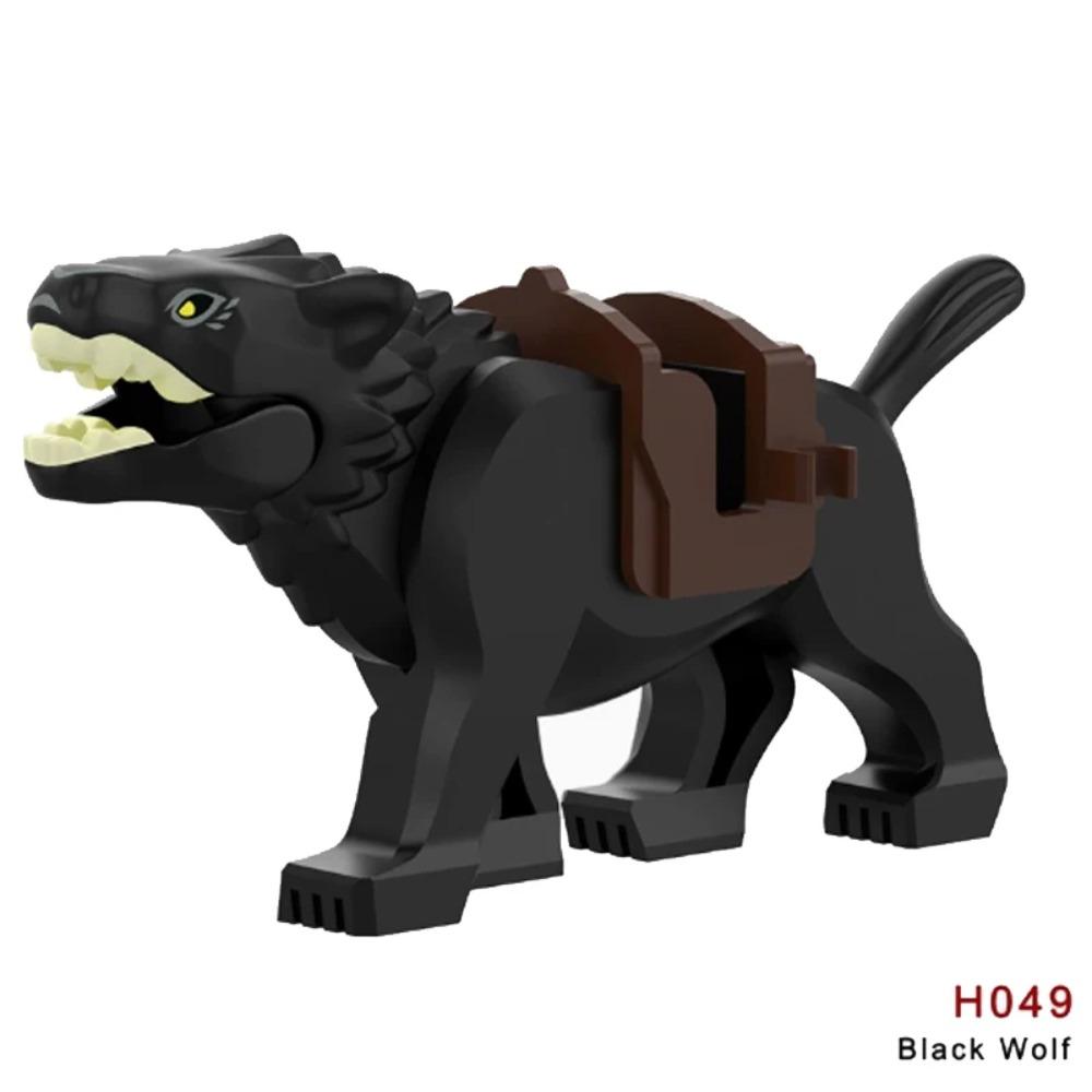 Animal Building Blocks City Small Large Ornaments Panda Dog Sheep Pig Cow Zoo Deer Mount Crocodile Tiger Wolf Eagle Boy Gift Toy