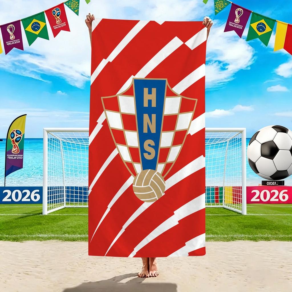 World Cup Beach Towels, Us-Canada-Mexico Football Team Microfiber Quick-Drying Absorbent Bath Towels, Sports Towels