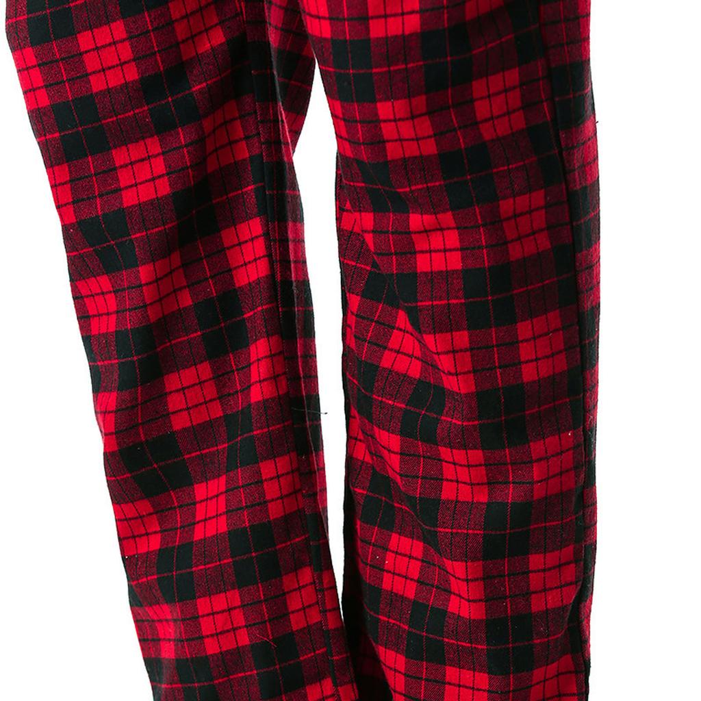 Fashion Men's Casual Plaid Loose Sport Plaid Pajama Pants Trousers