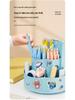 Rotating Pen Holder & Desktop Clock Organizer for Students and Offices