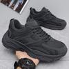 Men Sneakers  Lace Up Outdoor Running Shoes Non Slip Wear-resistant Breathable Tennis Shoes Summer Platform Men Shoes