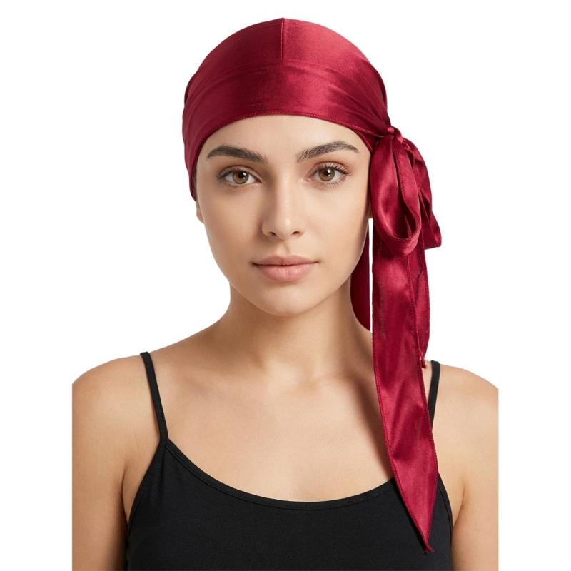 Damen Durag Kopftuch Kopfbedeckung Hut Schal Perfekt für Festivals und Feiern Atmungsaktive Kopfbedeckung Kopftuch