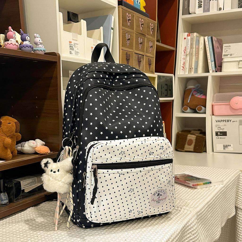 Schoolbag high value versatile simple student schoolbag sweet commuting backpack Korean ins leisure Ruiying outdoor backpack