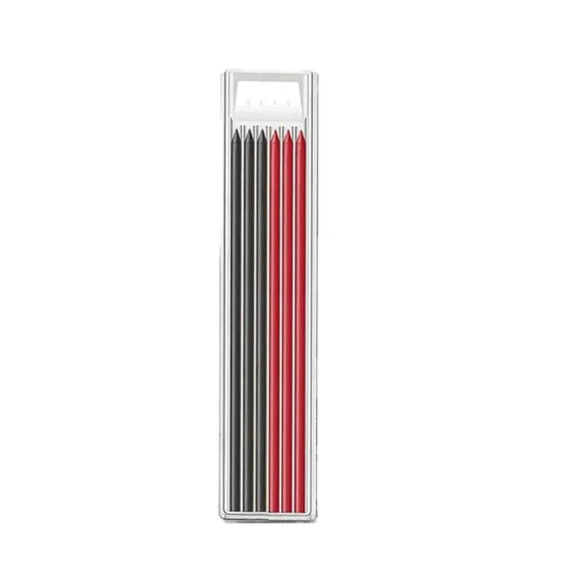 28mm Solid Carpentry Mechanical Pencil with Sharpener for Woodworking Construction Long End Carpentry Pencil Stationery