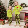 Print Cute Family Set Pajamas, Home Clothes, Family Set Long Sleeve Top Pants Set