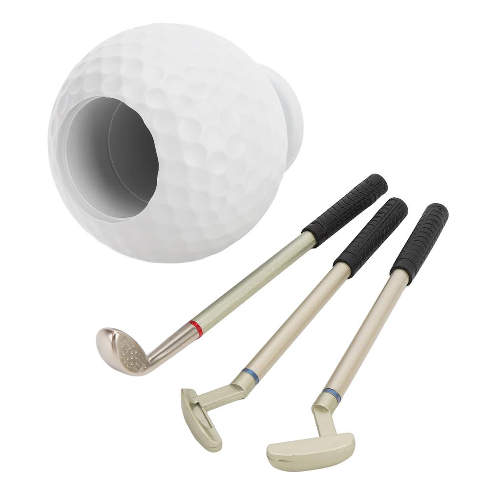 Stifthalter in Golfballform Dekorative Schreibtisch-Stiftaufbewahrung Behälter für Büro, Zuhause, Arbeitszimmer Weiß