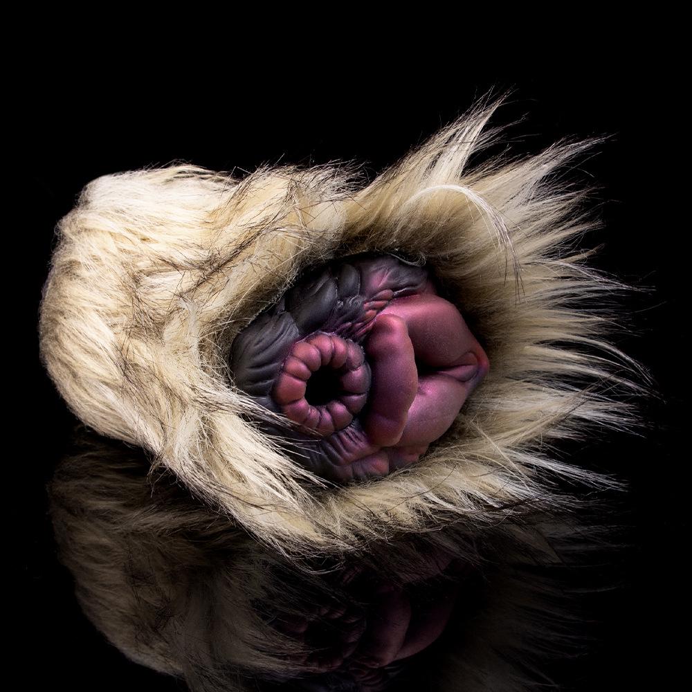 Imitation Fur Beast Men's Masturbator Pussy Cup - Animal Ass Mold Penis Training Device