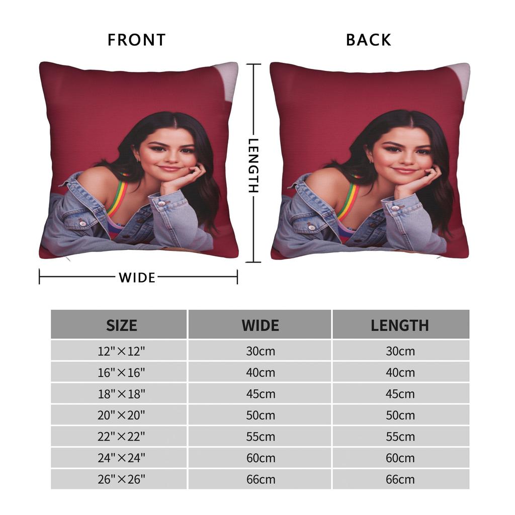 Singer S-Selena G-Gomez I Said I Love You First Pillow Graphic Cushion Cover Morden Pillow Case For Wedding Party Home Decor