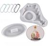 DIY Christmas Tree Photo Frame Silicone Mould Crystal Epoxy Craft Casting Mould Handmade Home Decoration Christmas Resin Moulds