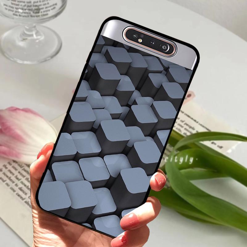 Per Samsung Galaxy A80 Custodia A 80 Antiurto Morbida TPU Silicone Copri Telefono Per Samsung Galaxy A80 Funda A80 2019 Capa Cartone Animato