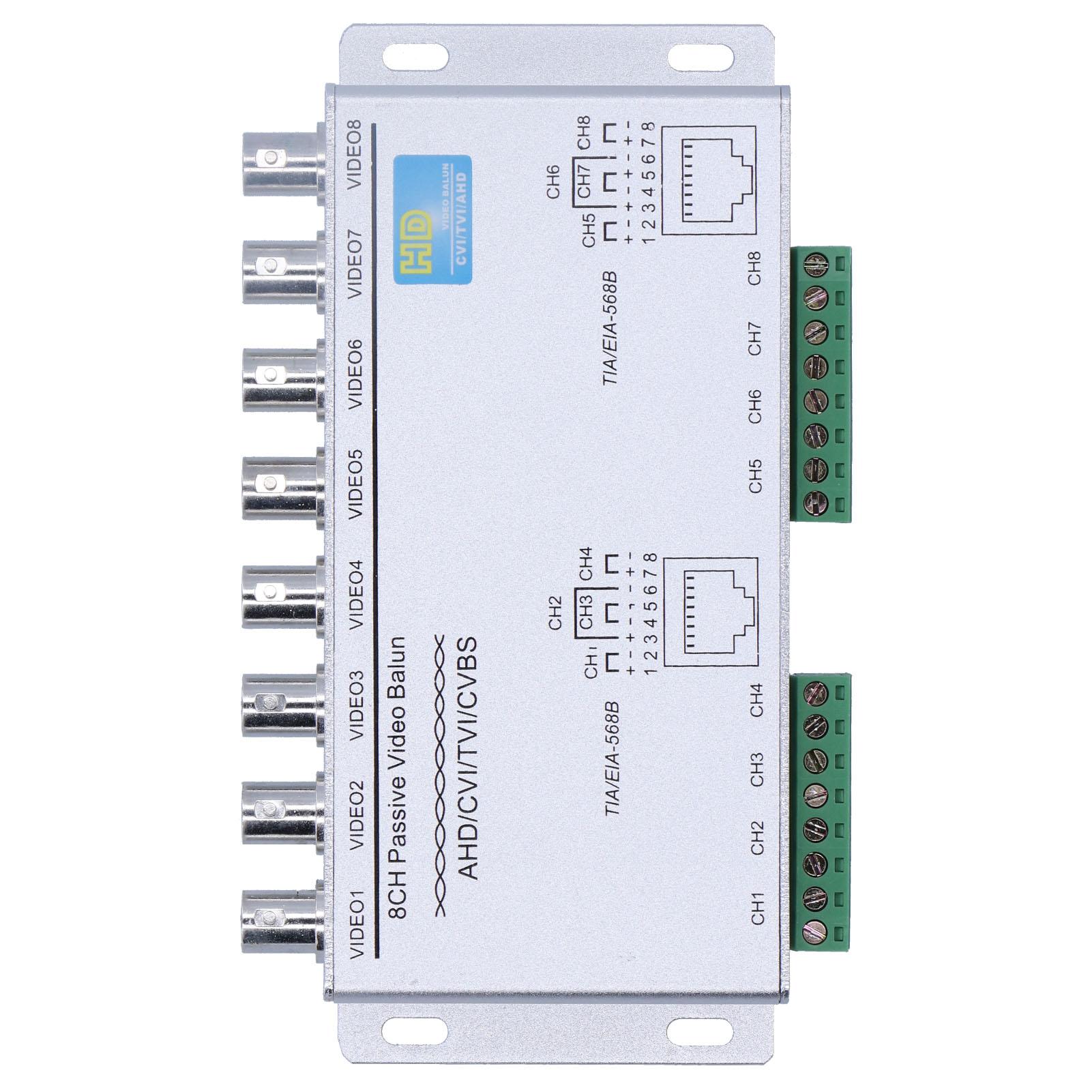 

8-канальный пассивный видео балун передатчик по витой паре 720P 1080P высокой четкости AHD CVI TVI CVBS