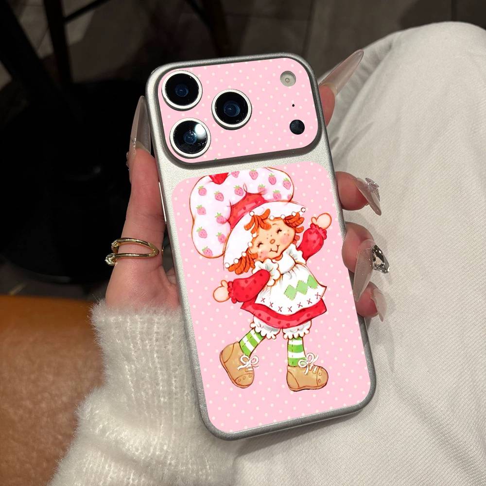 Cartoon Girl S-Strawberry S-Shortcake For IPhone 17 Pro 17 Pro Max Rear Skin Wrap Decal Protective Sticker