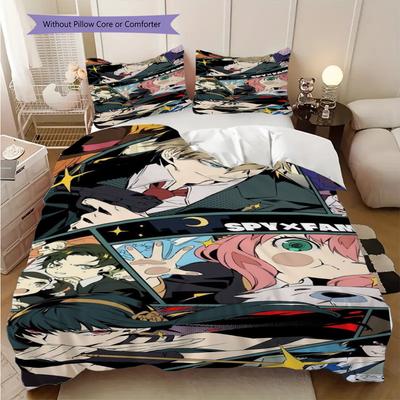 Anime Set Unique Room Threepiece Set 1 Duvet Cover 2 Pillowcase Without Core Duvet Cover And Pillowcase Soft And Comfortable