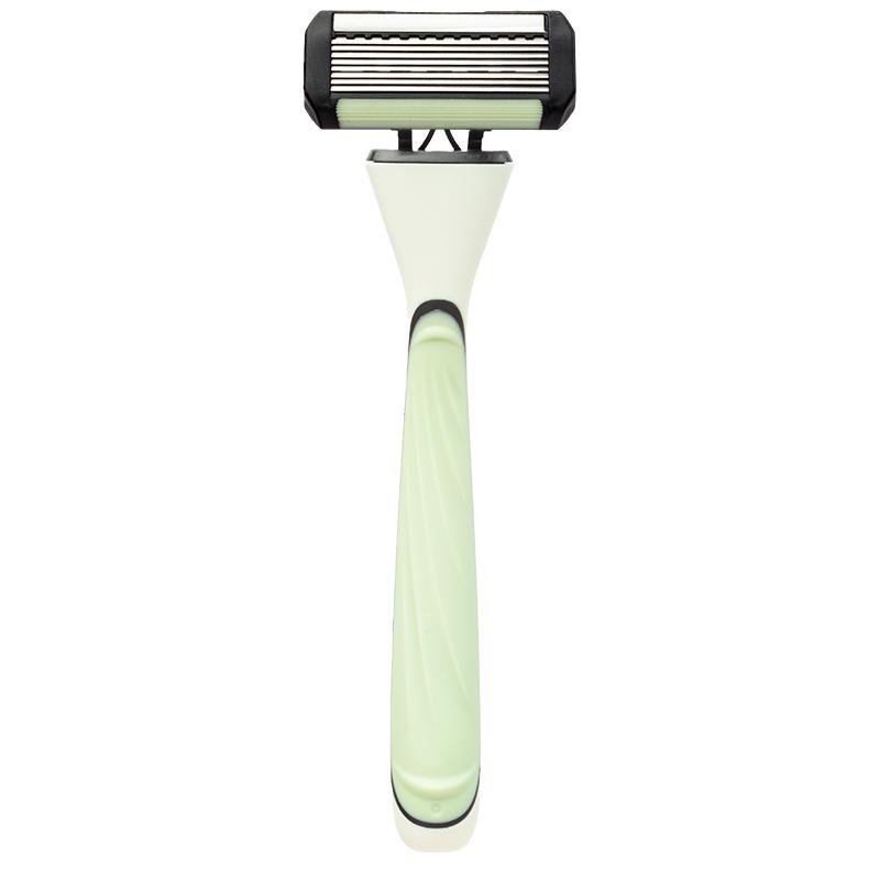Eight-Layer Blade Men's Manual Razor with Replaceable Head