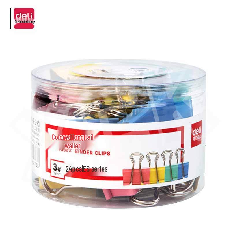 Deli Colorful Binder Clips