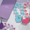 Love Beads Mobile Phone Lanyard Short Style Phone Anti-Lost Bracelet Cellphone Strap  Hanging Cord