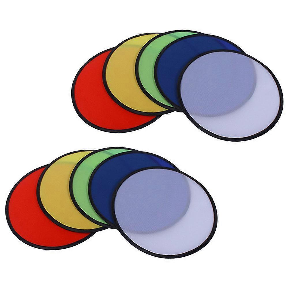 Outdoor Flying Disc Kids Plaything Foldable for Exercise 10Pcs Set