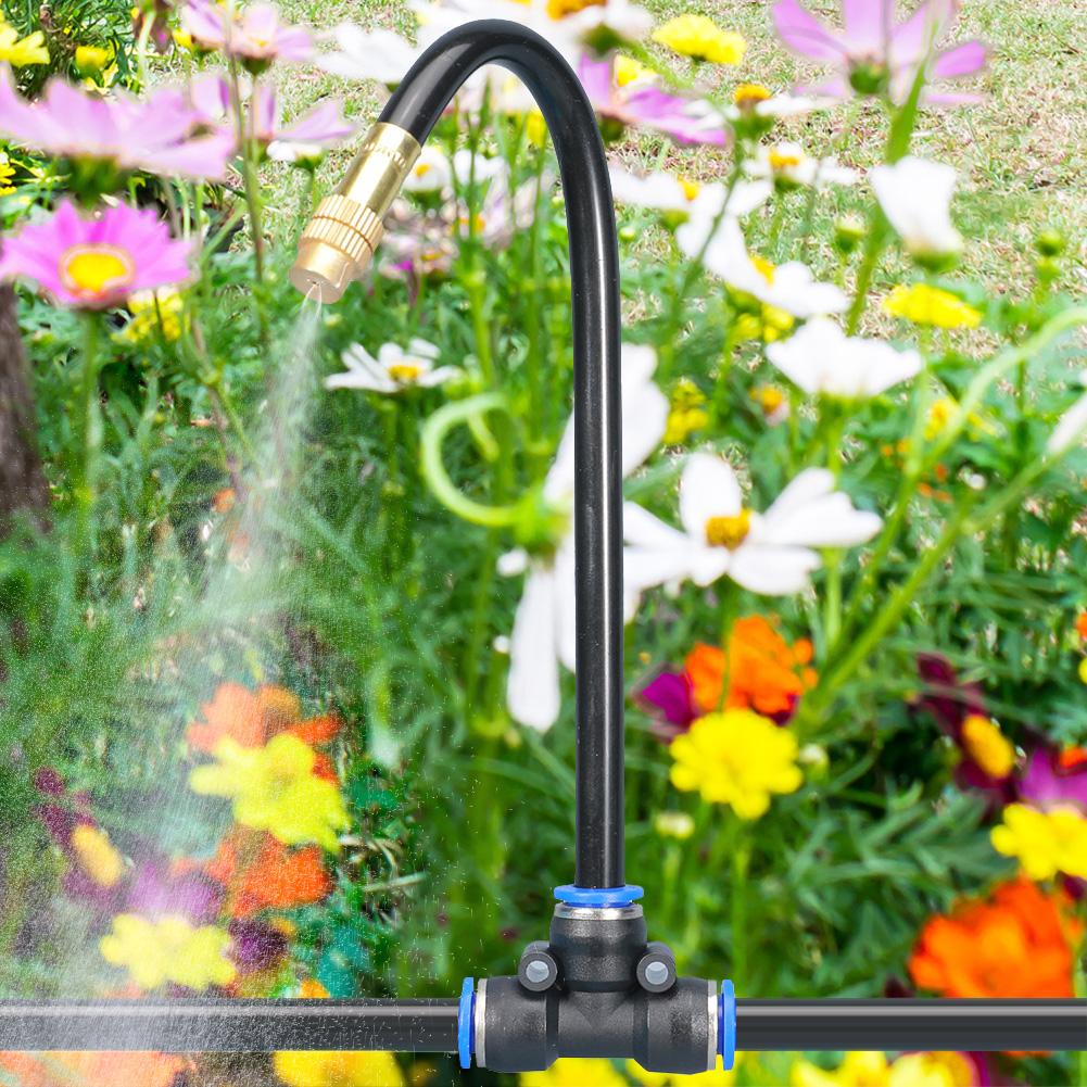 5-20M Automatisches Gartenbewässerungs-Nebelsystem 360-Grad-Biege-Tropfer Tropfbewässerungs-Kit Gartenbewässerungsschlauch-Set Gerät