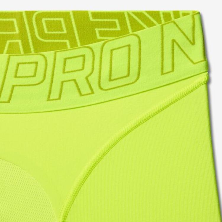 Nike Logo Pattern Elastic Sports Pants Men Pants Fluorescent-Green 646368-702