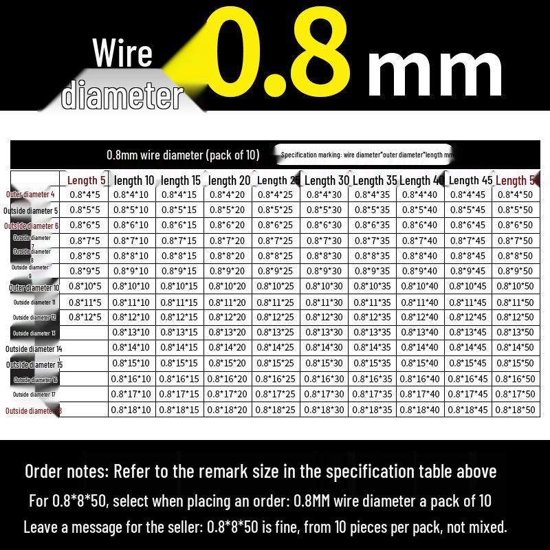 Universal Y-Type Compression Spring, 0.2-2.0mm Wire Diameter, Small Pressure Return Spring