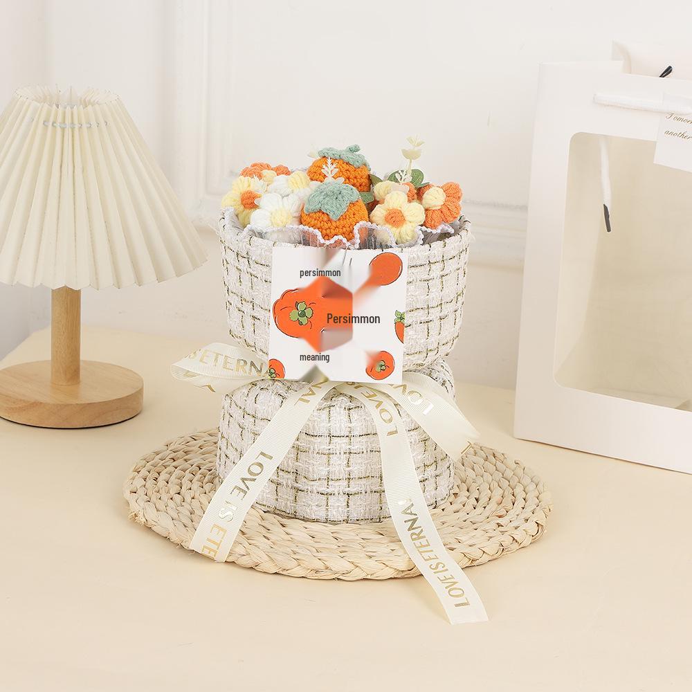 Sunflower Knitted Bouquet: Inspirational Graduation Gift for Gaokao & Zhongkao