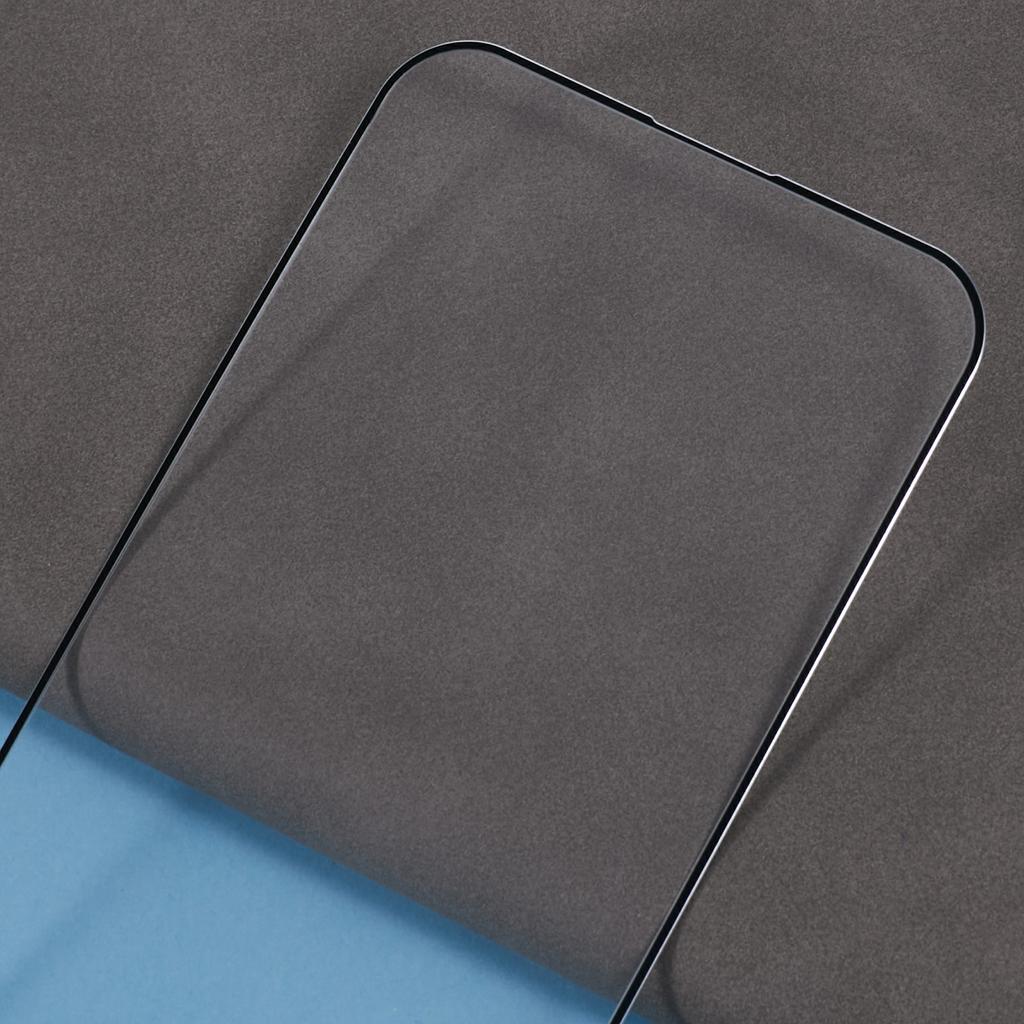 For iPhone 16 Pro Max Screen Protector Ultra Clear Metal Frame+Tempered Glass Film