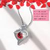[Laluna] Soap Flower Necklace Set, 925 Sterling Silver, Heart Shape, Mother's Day, Birthday Gift for Women
