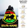 Custom Name Ethiopian Flag Lion Stars Blanket Flannel Blanket for Camping, Hiking, Garden Parties, Picnic Essentials,gift for family and friend