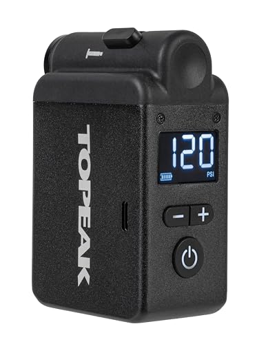 Topeak E-Booster Digital Электрический насос с цифровым манометром для велосипедных шин, черный
