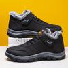 Men's Shoes Winter Sneakers Warm Shoes Walking Fleece-Lined Thickened Shoes Non-Slip Soft Sole Snow Boots