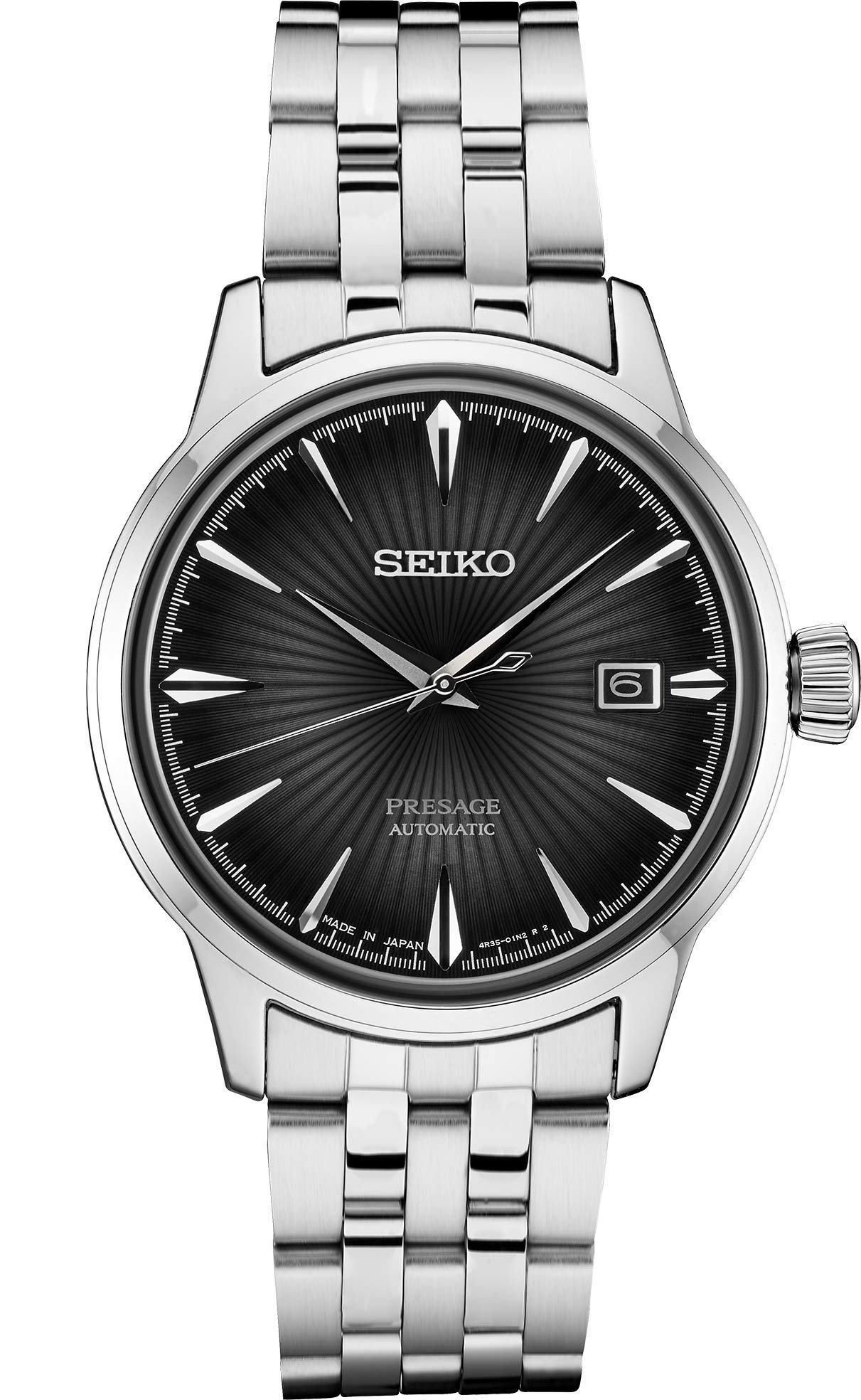 

SEIKO SRPE17 Presage Men s Watch Silver-Tone 40.5mm Stainless Steel