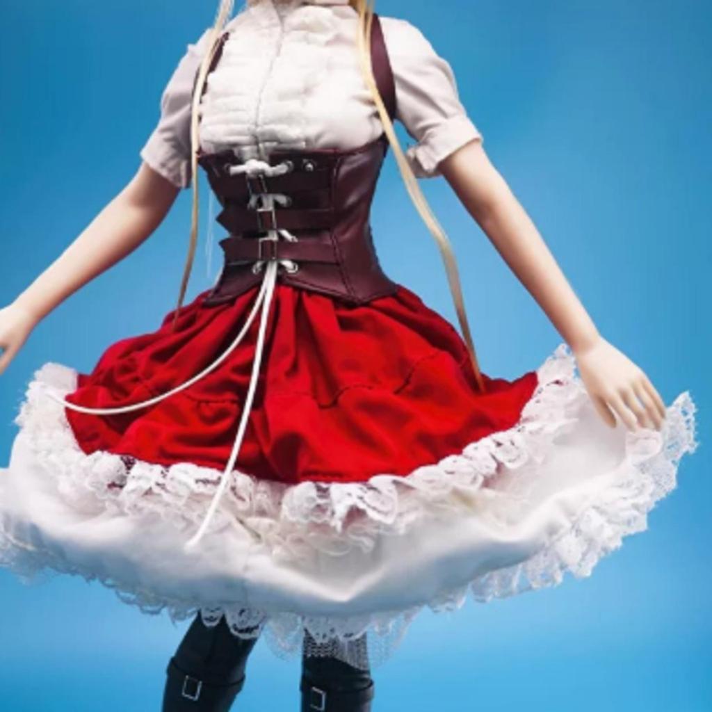 Doll Corset Adjustable 1/6 Scale Belt with Shoulder Straps
