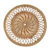Hollowed Out Nordic Woven Wall Hanging Bamboo Woven Rattan Wall Basket Decor Delicate Workmanship Desktop Decoration