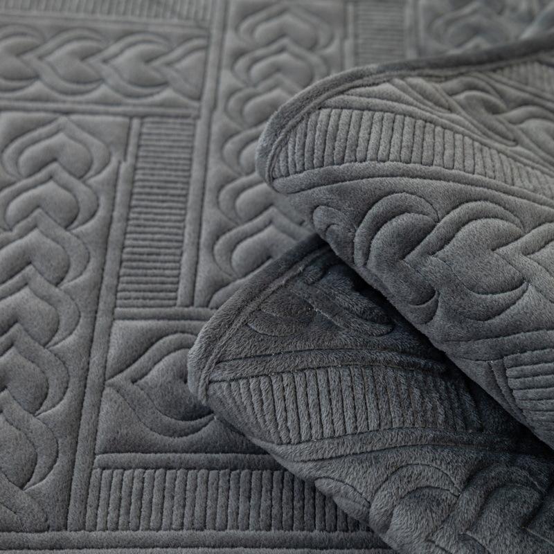Plush Sofa Cushion Four Seasons Universal Machine Washable Solid Color Embroidery Wheat Cushion Non-Slip Leather Sofa Cover Cover Cloth