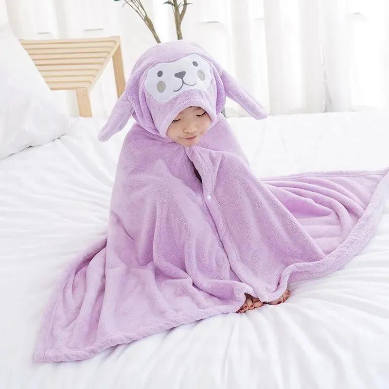 

Банное полотенце для детей, носимый, быстросохнущий, супер впитывающий халат, накидка, банное полотенце для ванной комнаты, полотенца, ткань для стирки, мультяшная ткань one size