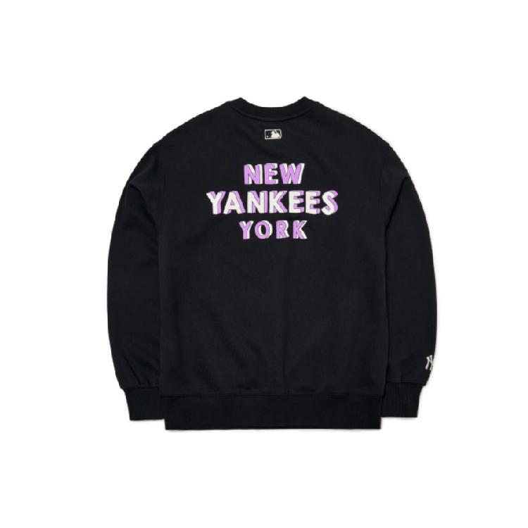 New MLB New York Yankees Sweatshirt Unisex Black 3AMTB0914-50BKS