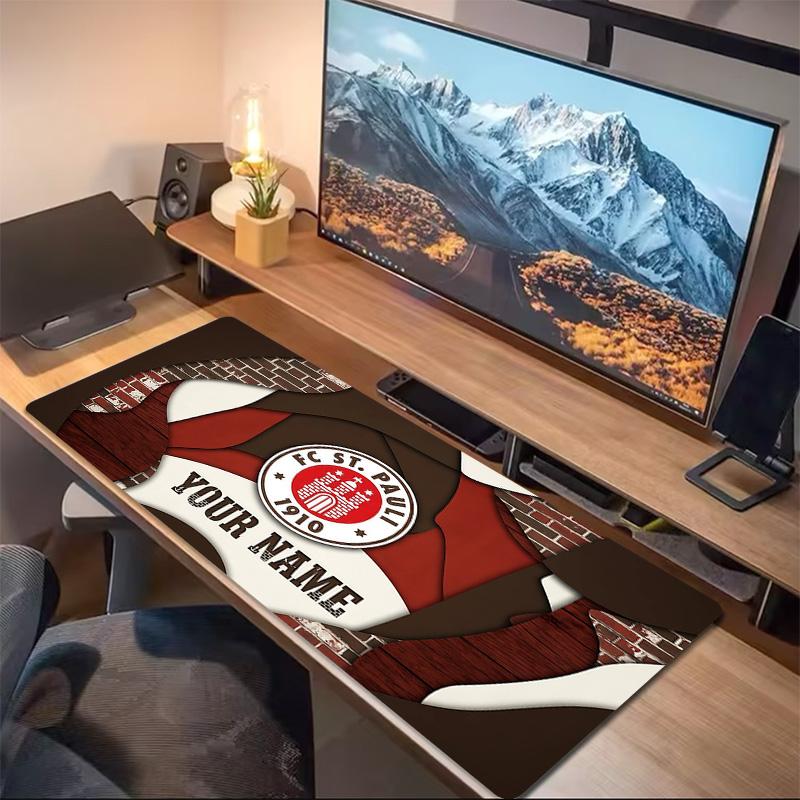FC St. Pauli Print  Cushion Non-slip Laptop Tablet Big Mousepad XXL Mat Mini PC Playmat With Lock edge