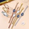 Light Luxury Fritillary Oval Watch Women'S Niche High-End Alloy Waterproof Women'S Watch