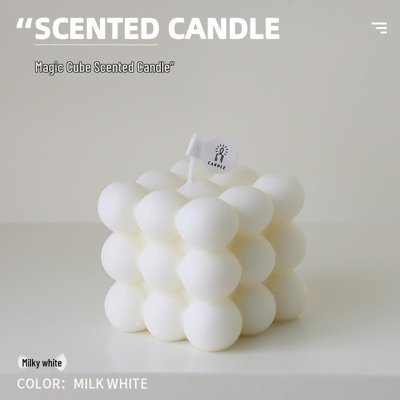Cross-Border Magic Cube Candle Creative Ornaments - Stylish Photo Props & High-End Home Decor Accessories