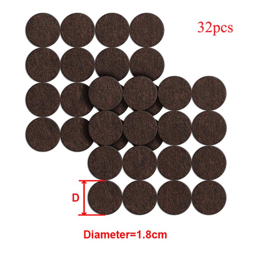 Self Adhesive Felt Chair Leg Protectors Chair Pad Furniture Feet Mute Chair Stoppers Anti-Slip Pad Round Table Foot Caps for Leg