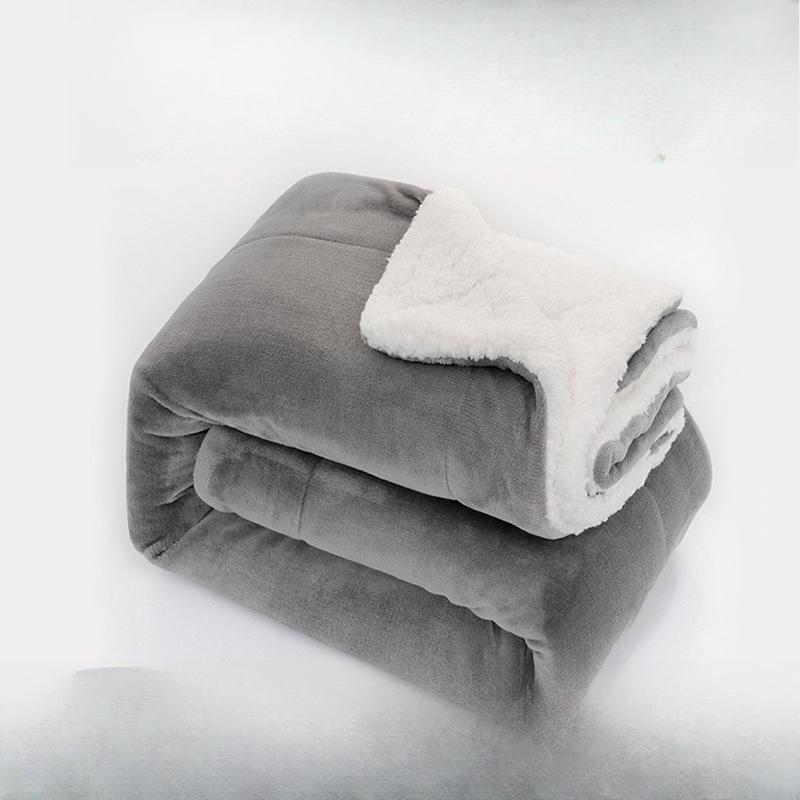 Sherpa Fleece Decke Dicke Doppellagige Flanell Plüschdecke für Baby