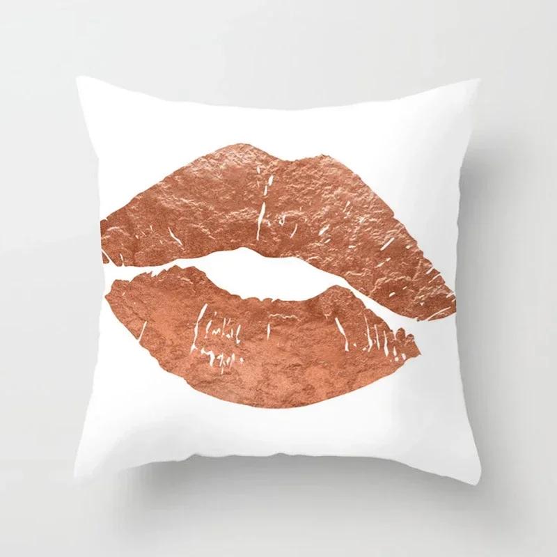 Pink Tropic Pineapple Throw Pillow Covers Geometric Nordic Glitter Polyester Pillow Case Sofa Home Decor Cushion Covers 45X45Cm
