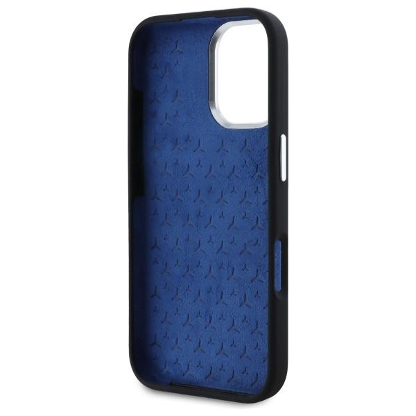 Mercedes Mehmp16S23Suttk Iphone 16 6.1  Czarny/Black Hardcase Silicone Tonal Logo Magsafe